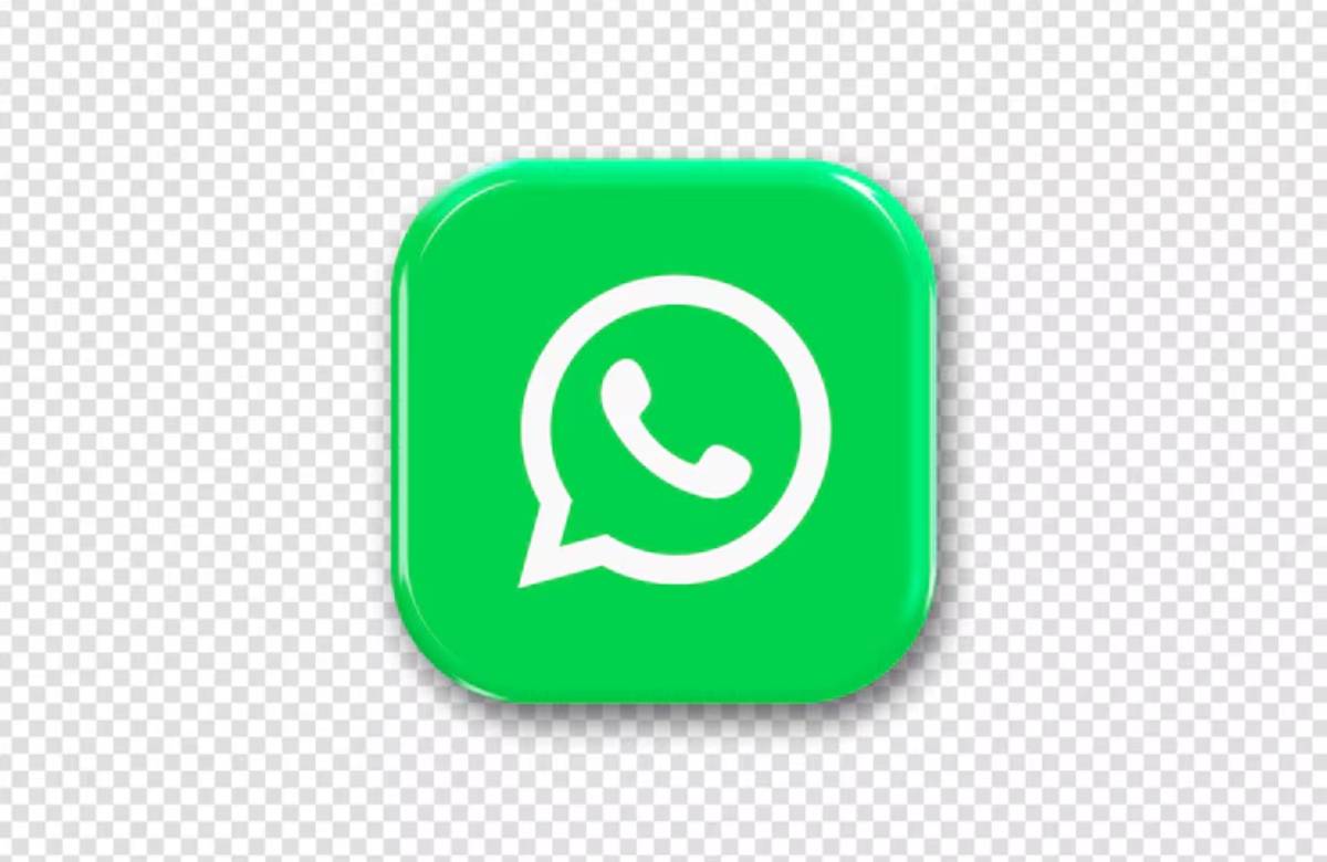 Green WhatsApp logo with a white phone icon inside a speech bubble, featuring rounded corners on a transparent background.